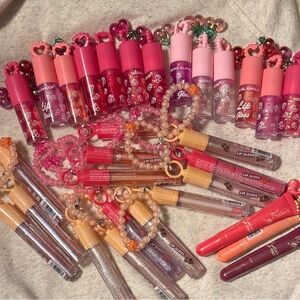 Lip Gloss & Balm Set — Pink, Red, Peach, Nude